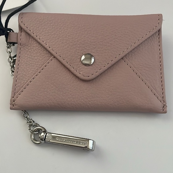 Aimee Kestenberg “ Ashley Pouch” Leather Wallet Clip in Tea Rose *NWT - Picture 3 of 12